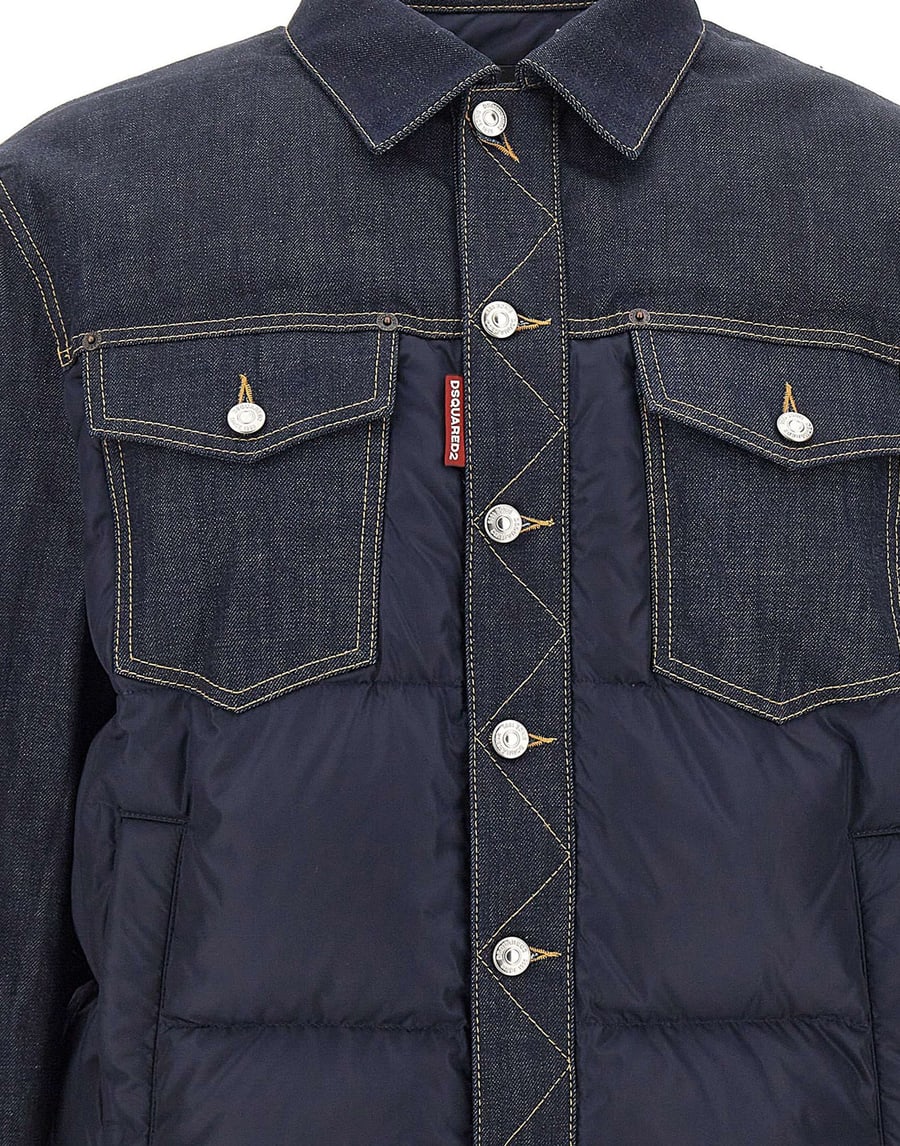 Dsquared2 Giacca "Hybrid Puffer Jean", view 5