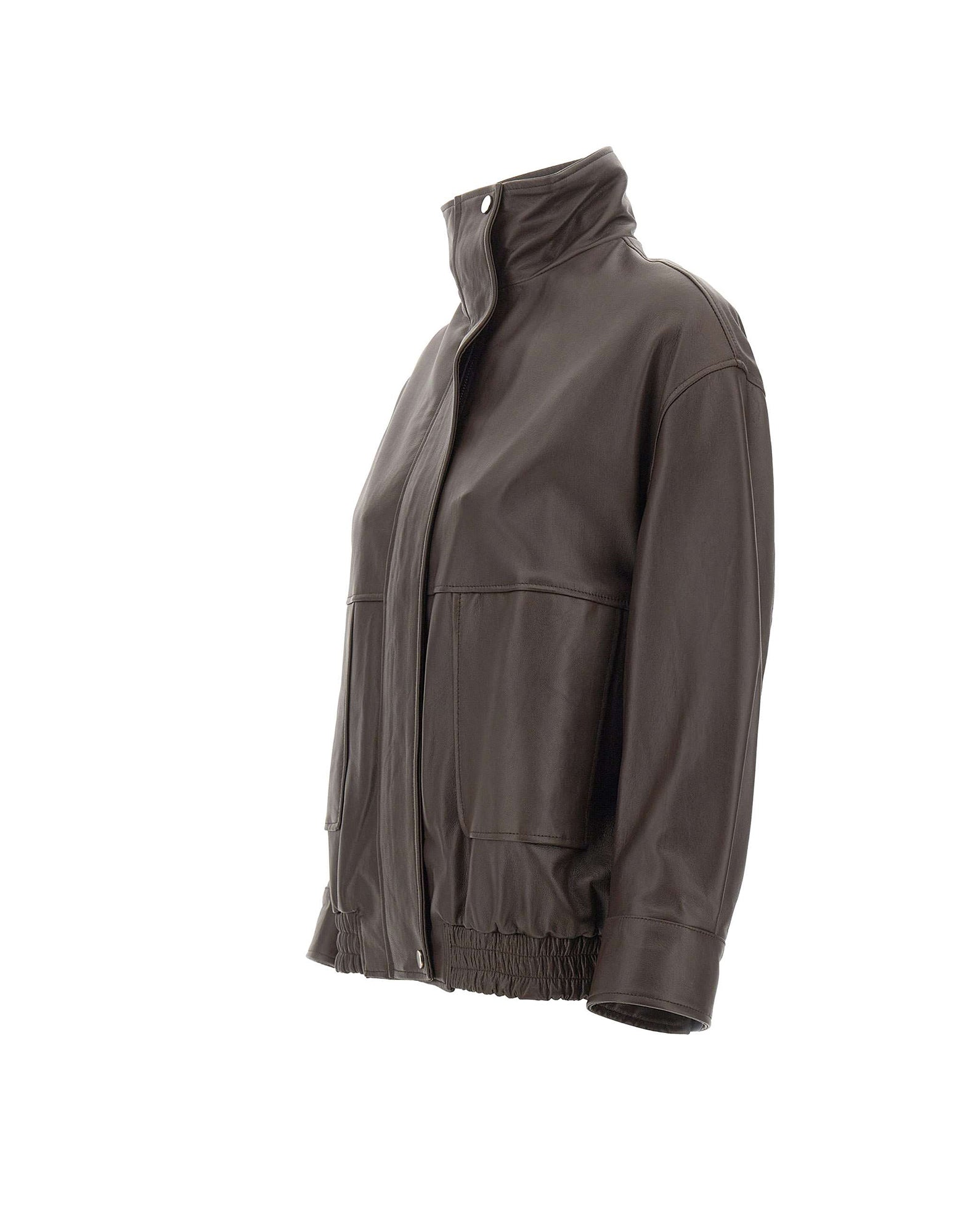 KAOS Giacca bomber in pelle, view 2