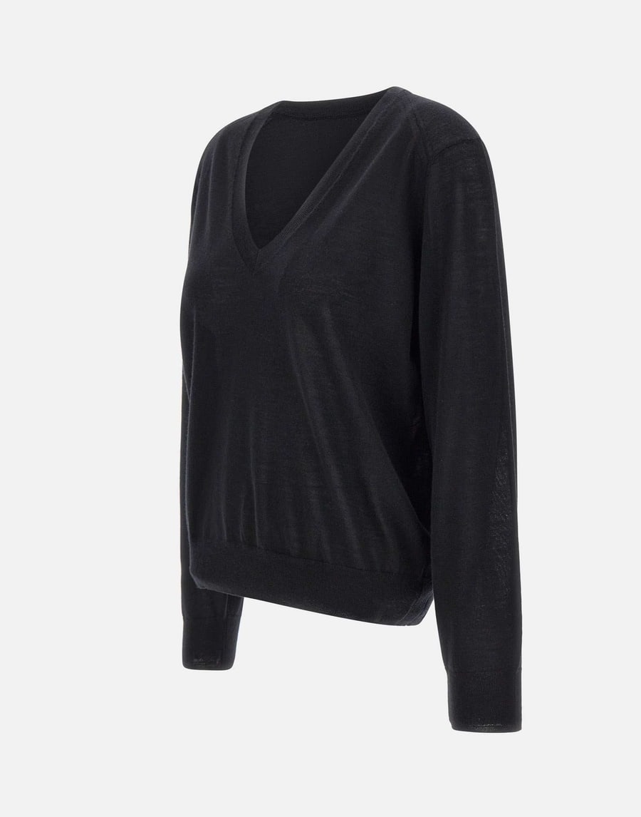 LOULOU DE SAISON Maglia "Julio" in cashmere, view 2