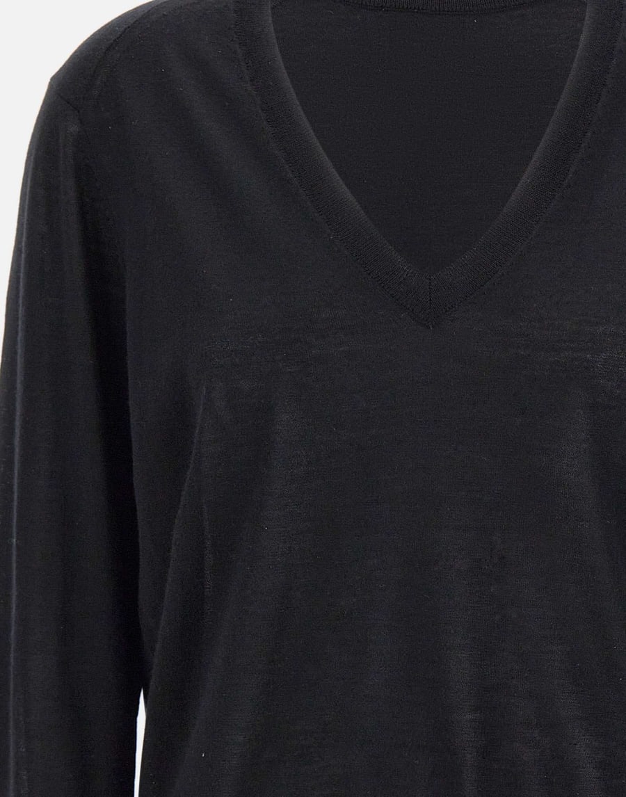 LOULOU DE SAISON Maglia "Julio" in cashmere, view 4