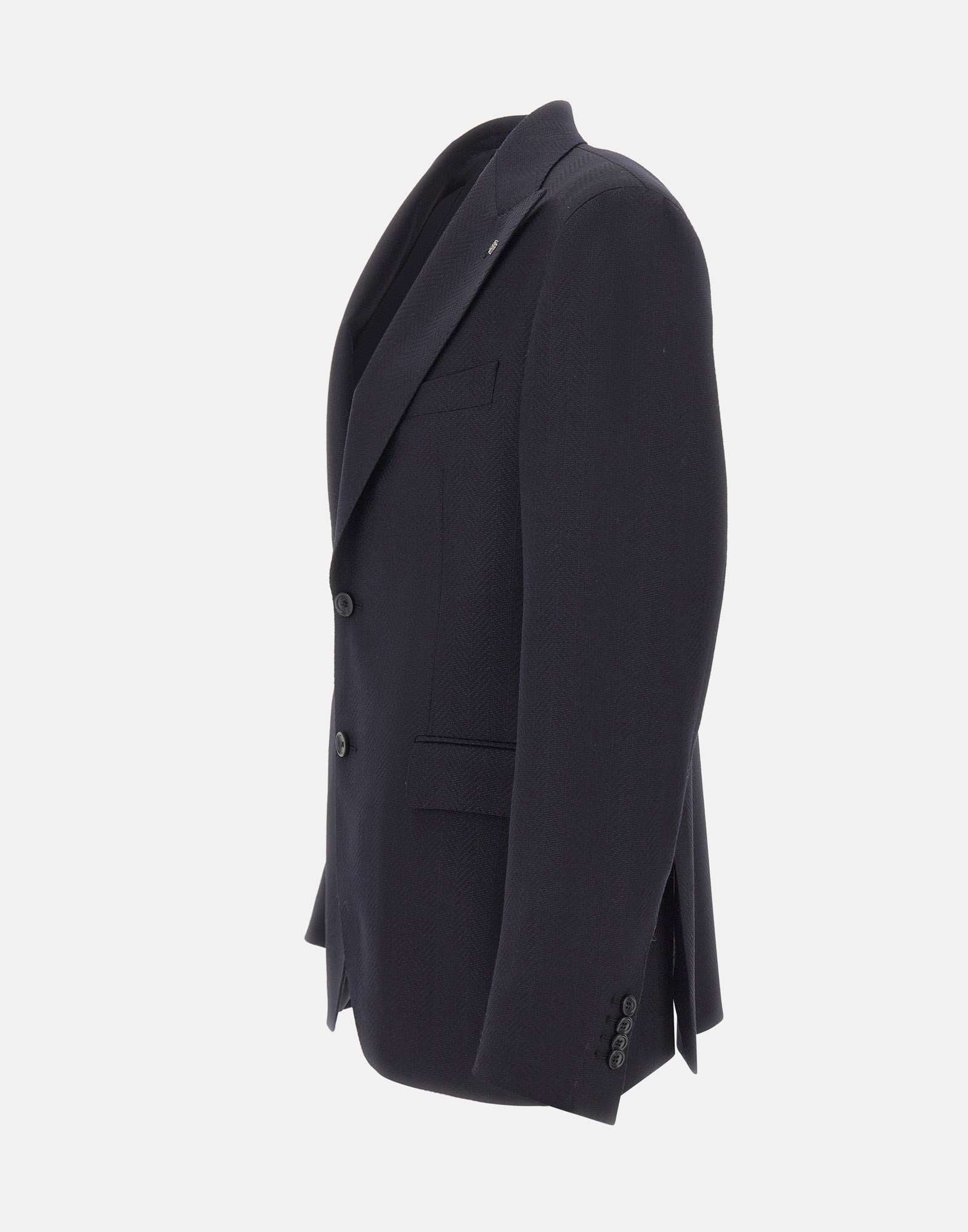 Tagliatore Blazer in lana con motivo spigato, view 2