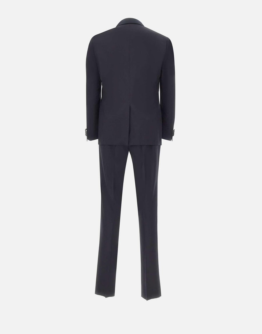 Corneliani Completo tre pezzi in lana slim fit, view 3
