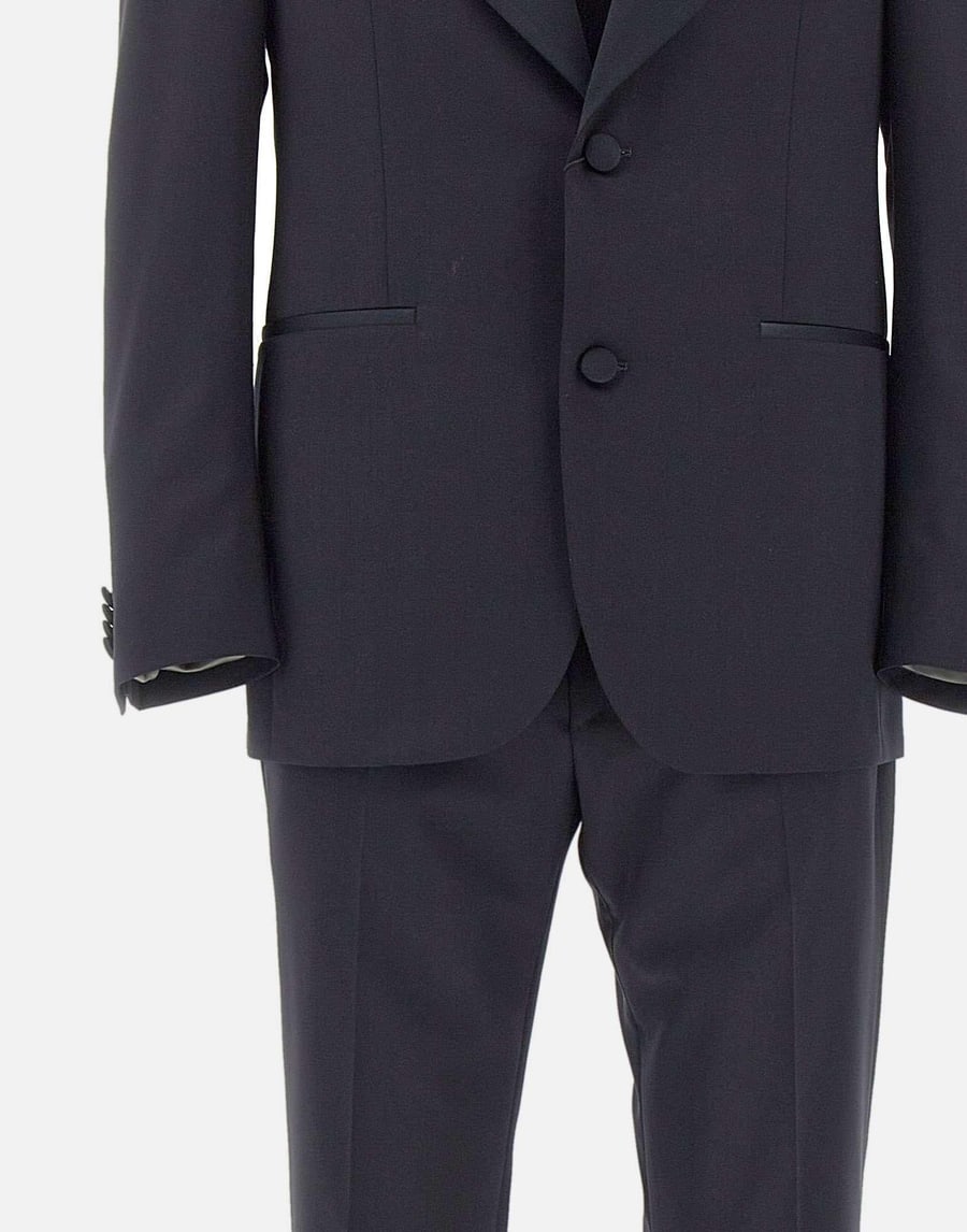 Corneliani Completo tre pezzi in lana slim fit, view 4