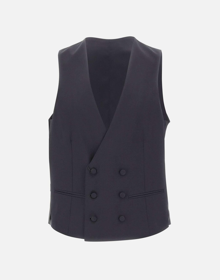 Corneliani Completo tre pezzi in lana slim fit, view 6