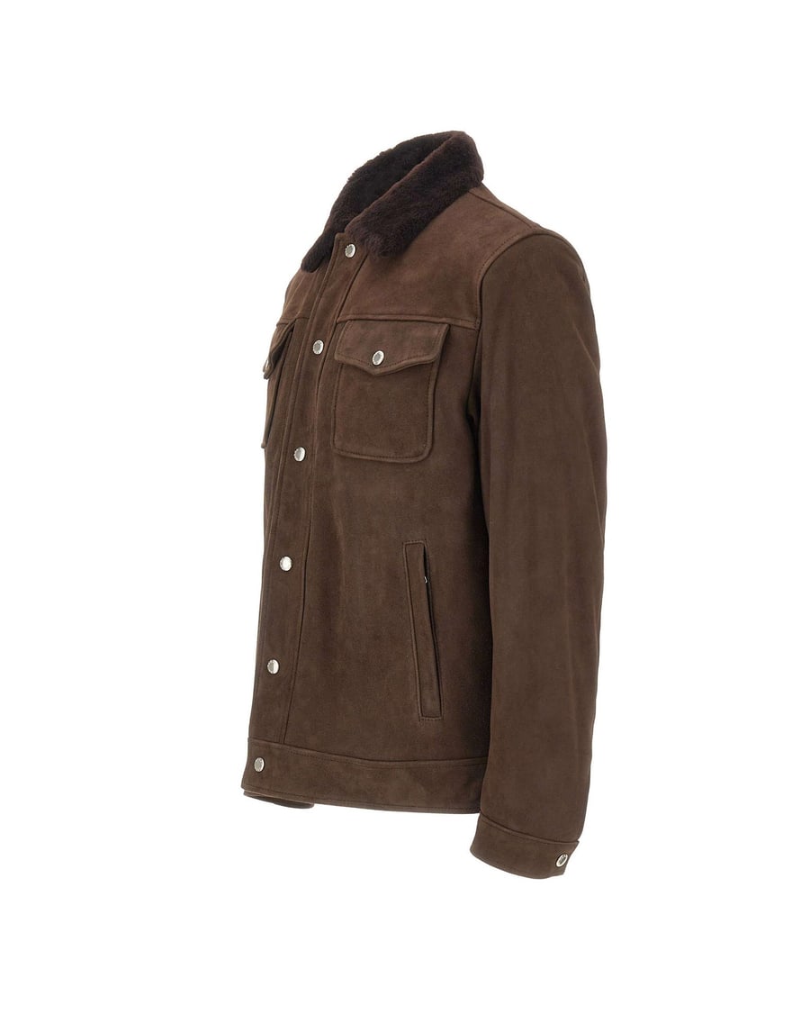 BARBA Giacca in pelle scamosciata "Colt", view 2