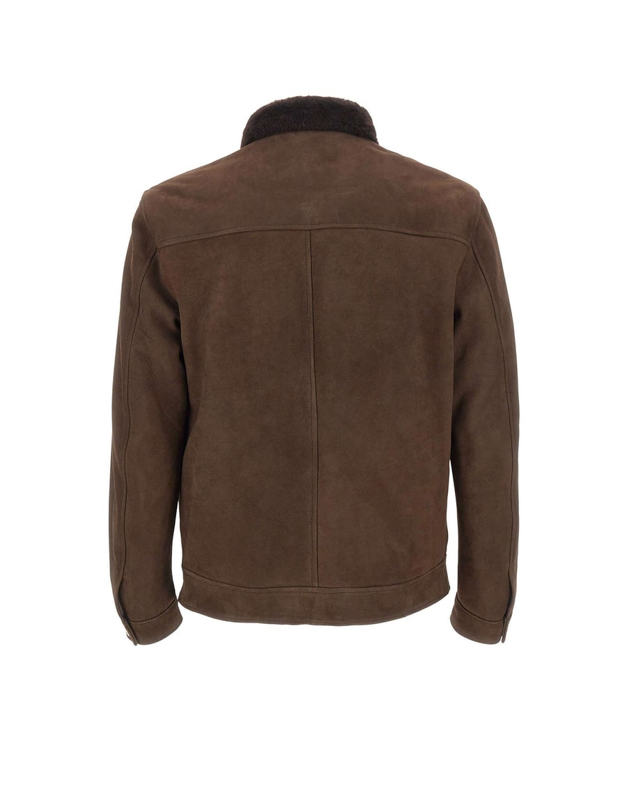 BARBA Giacca in pelle scamosciata "Colt", view 3