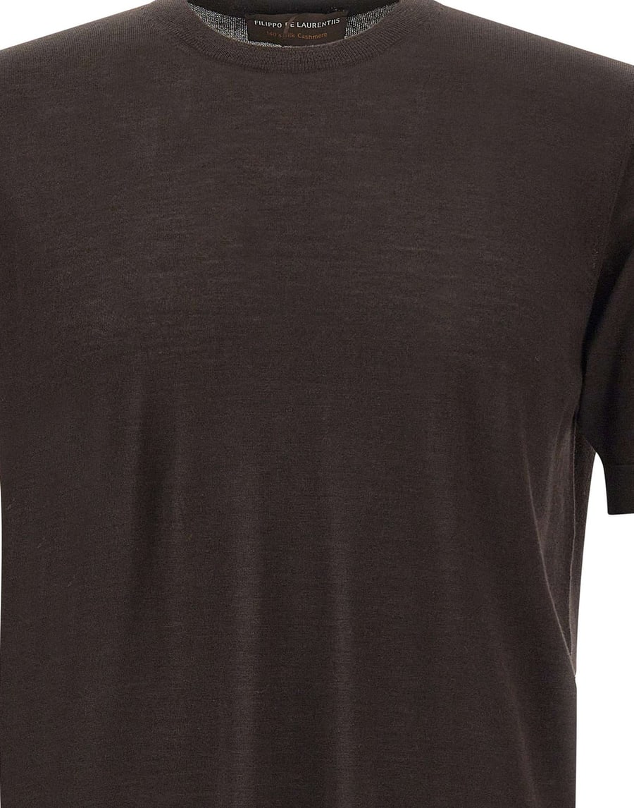 FILIPPO DE LAURENTIIS Maglia in seta, lana e cashmere, view 5