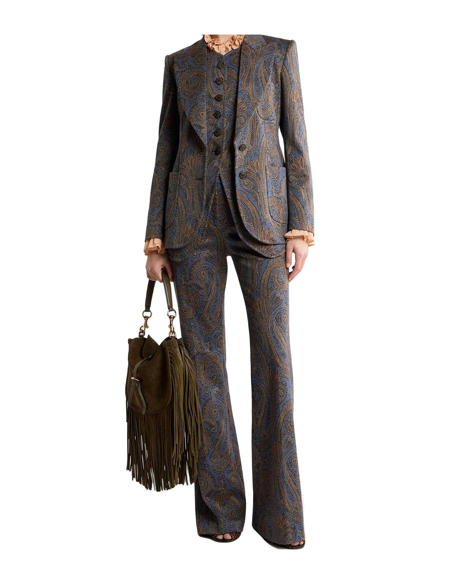 Etro Blazer jacquard in misto cotone, view 2
