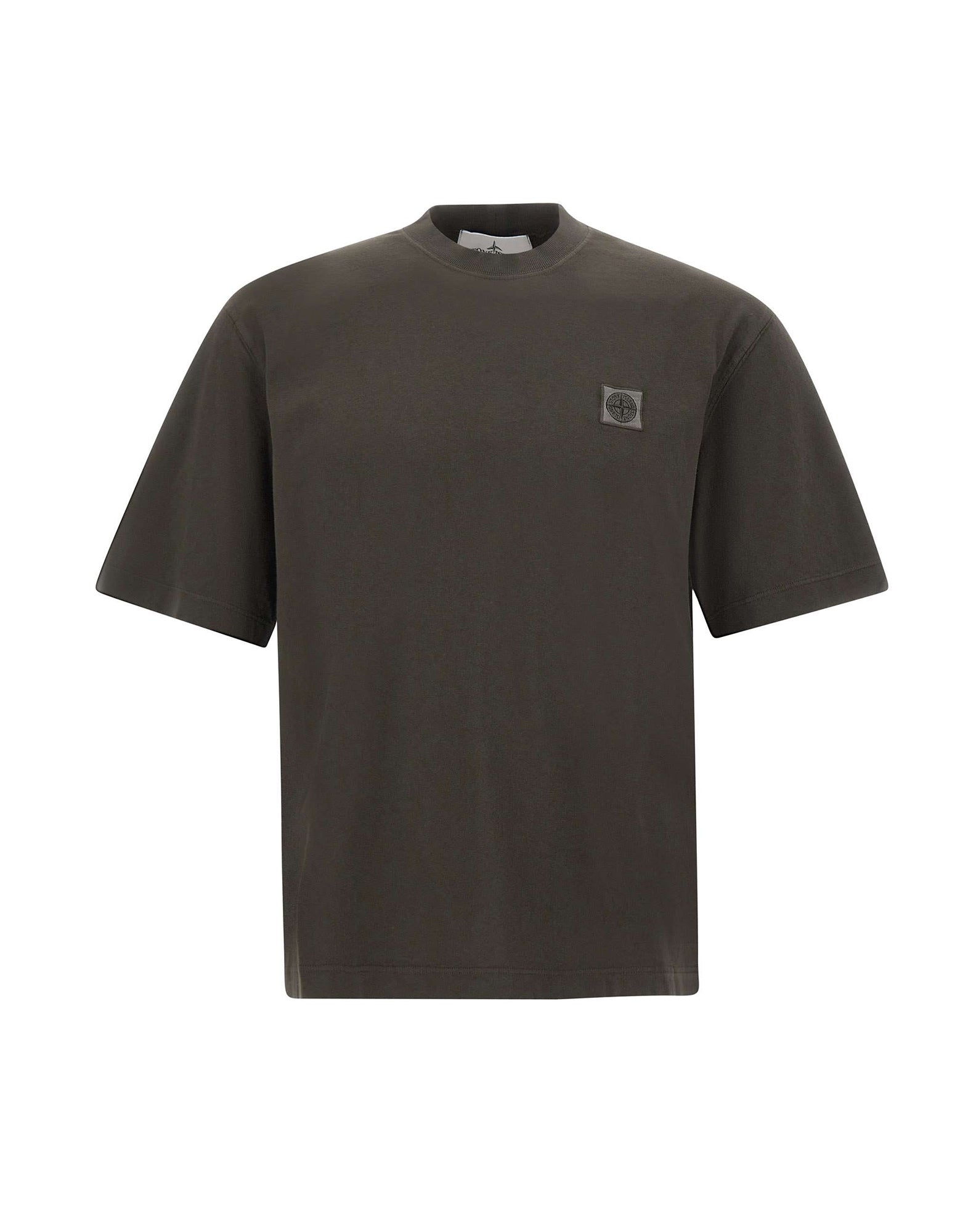 Stone Island T-shirt in cotone pettinato