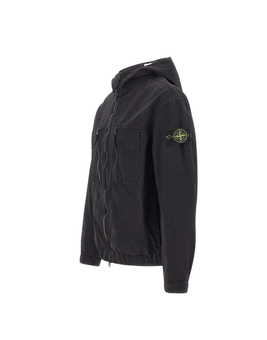 Stone Island Giacca in cotone ripstop, view 2