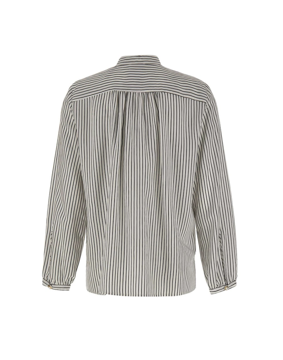 MARELLA Blusa in twill a righe, view 3