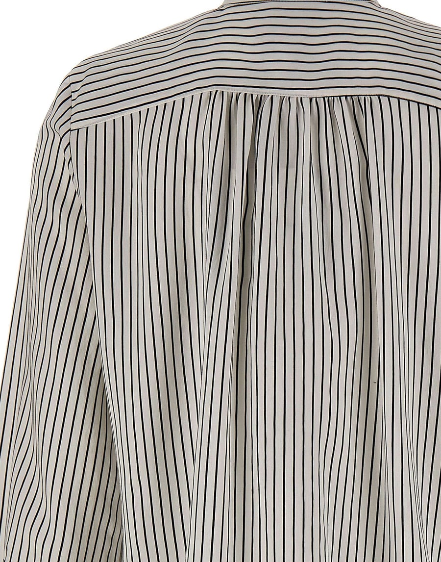MARELLA Blusa in twill a righe, view 4