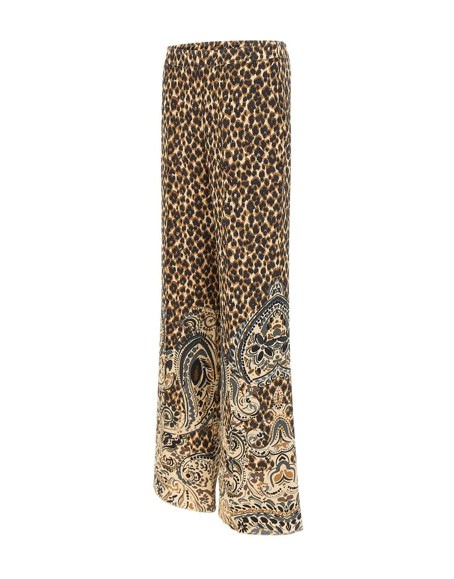 Etro Pantaloni in seta stampati, view 2