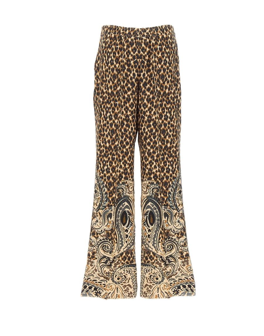 Etro Pantaloni in seta stampati, view 3
