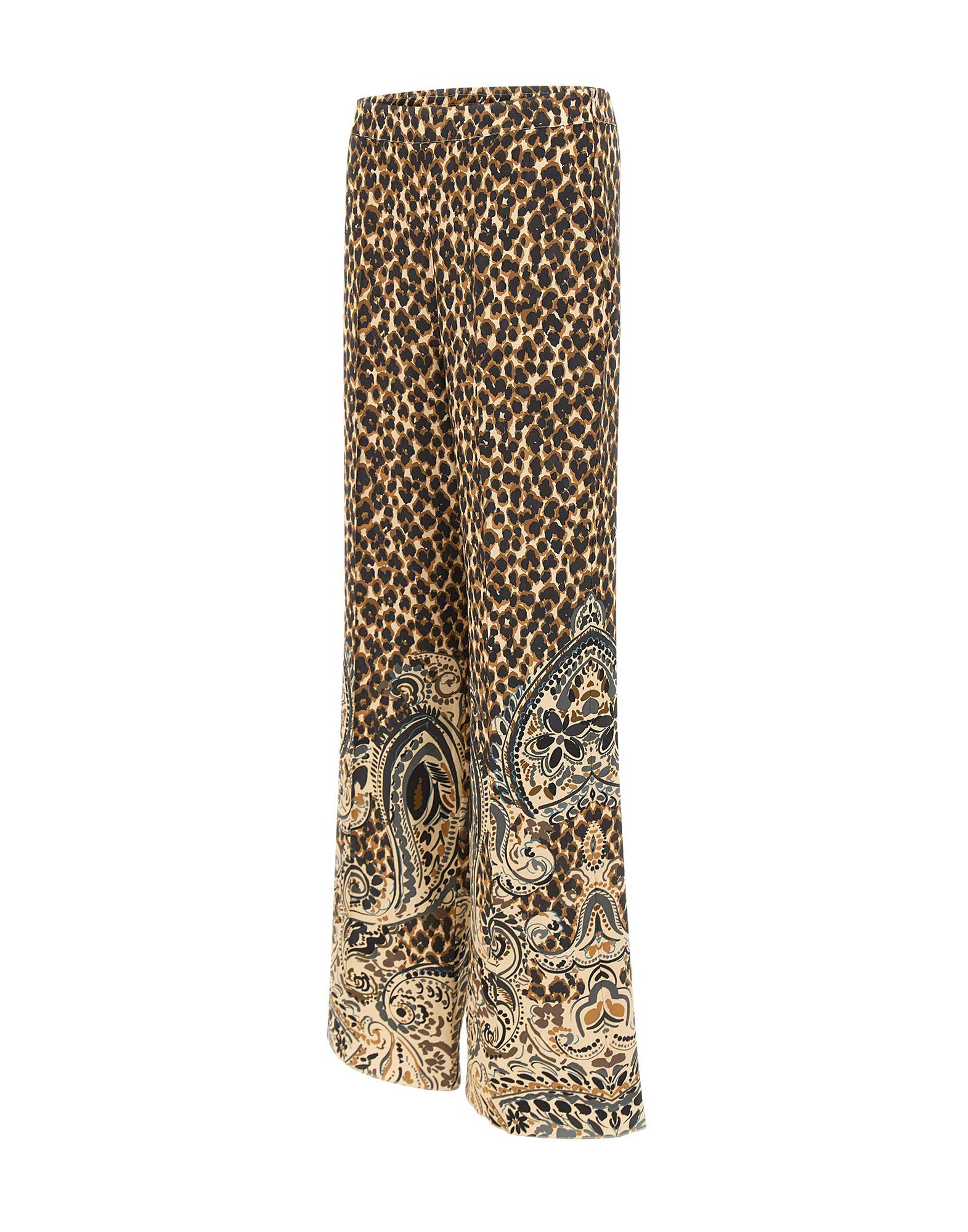 Etro Pantaloni in seta stampati, view 2