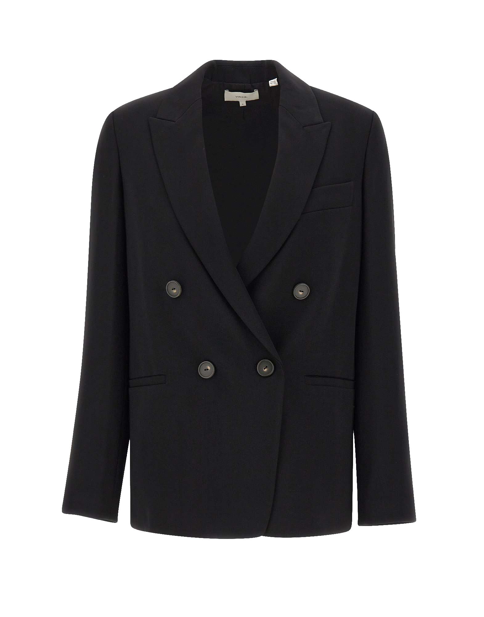 VINCE. Blazer doppiopetto in crêpe