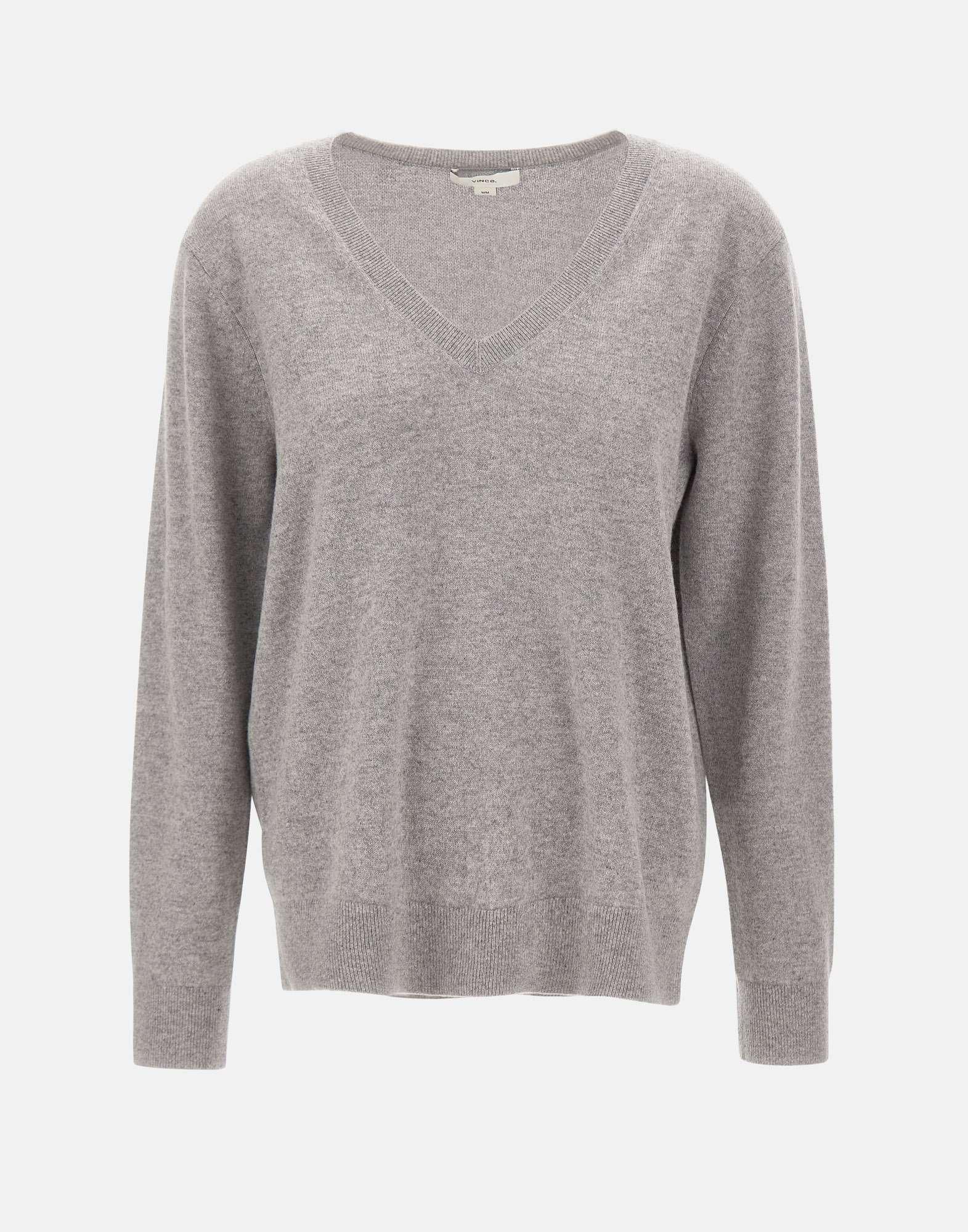 VINCE. Maglia in cashmere con scollo a V