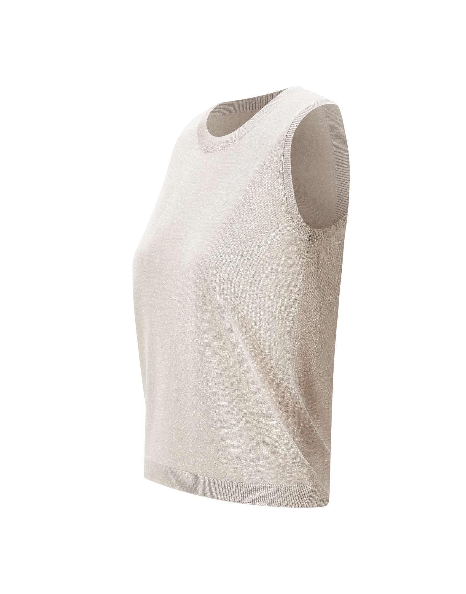 GRAN SASSO Top in maglia con lurex, view 2