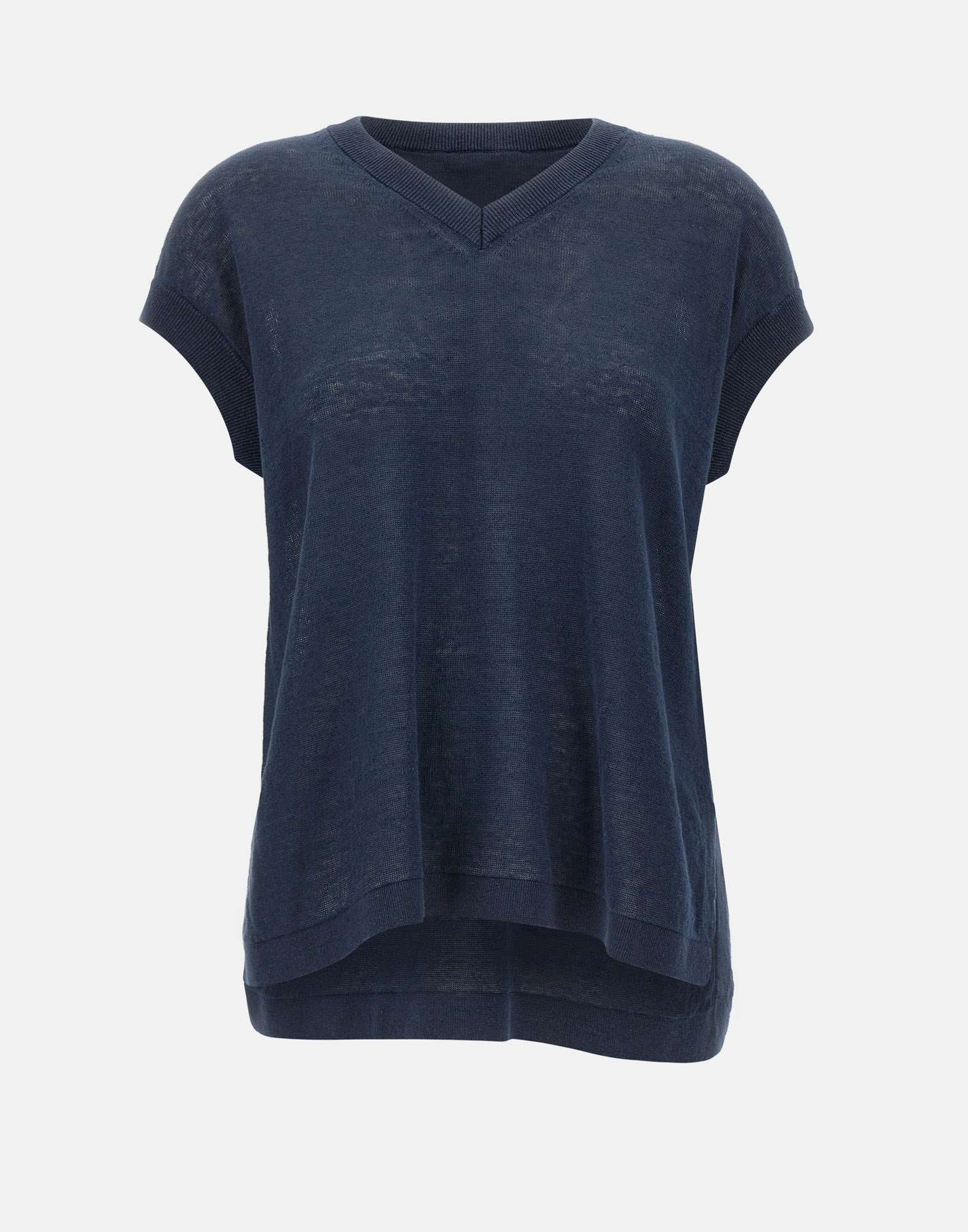 'S Max Mara Maglia smanicata in filato di lino
