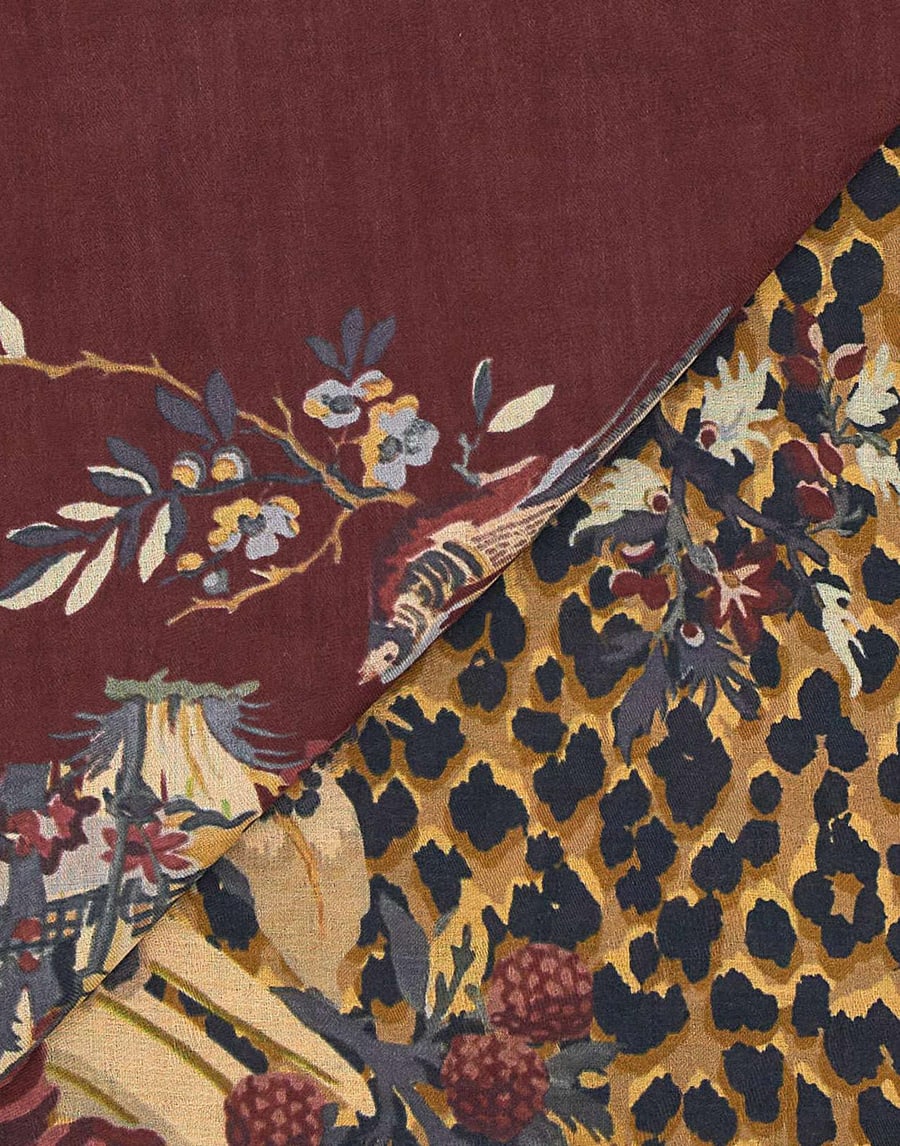 Etro Scialle jacquard in modal e cashmere, view 2