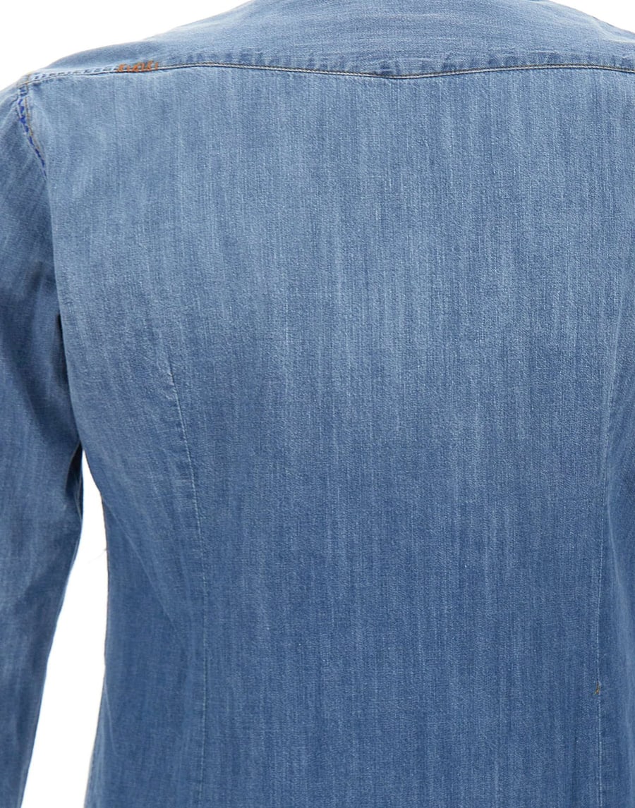 BOB Camicia in denim con ricami, view 4