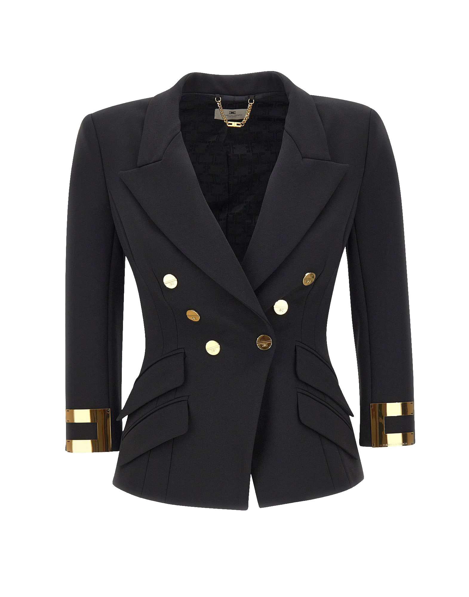 Elisabetta Franchi Blazer con placche logo