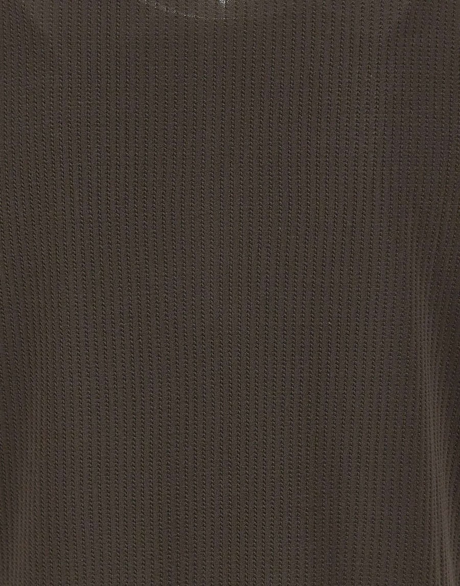 KANGRA Polo con treccine e mezza zip, view 5