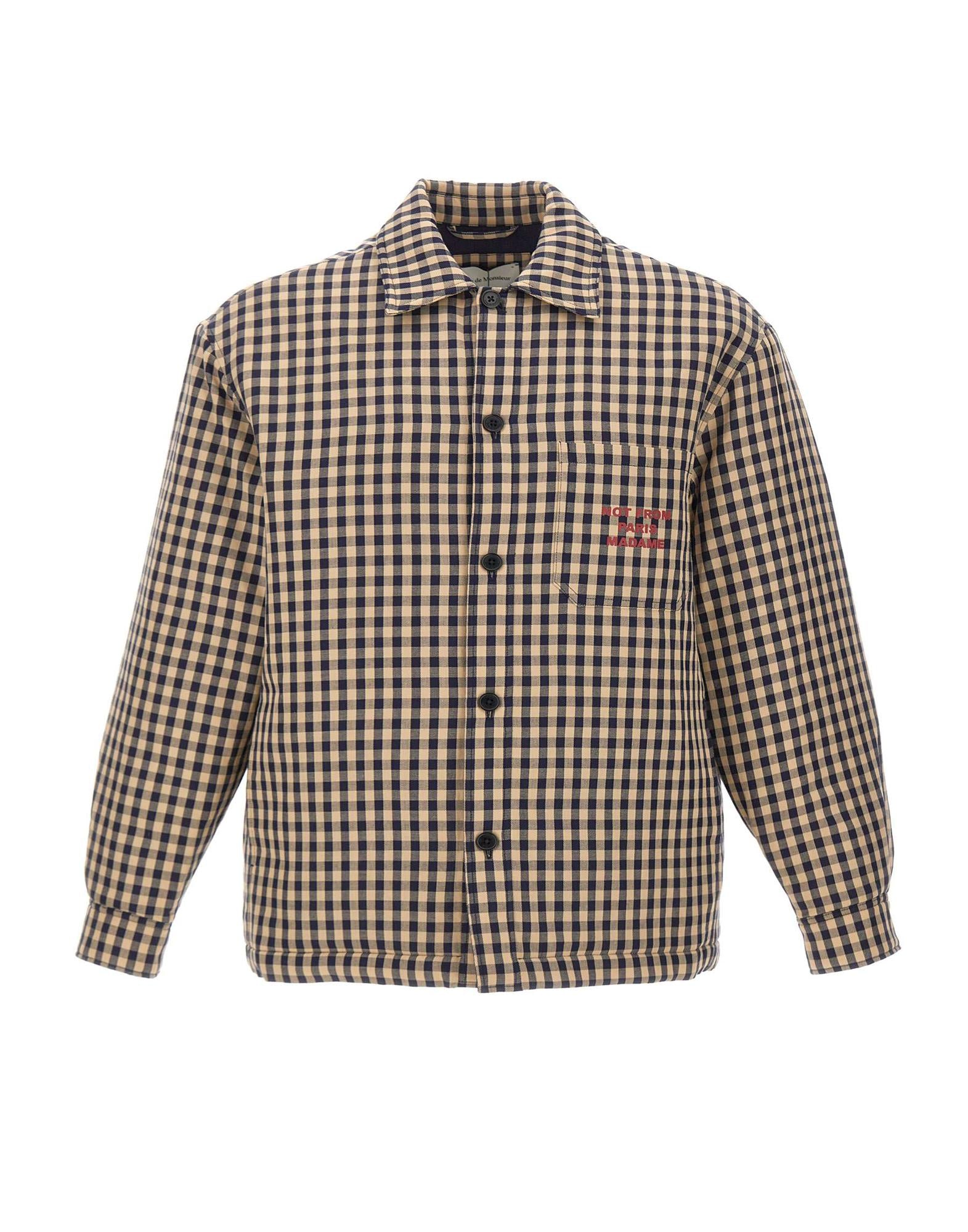 DROLE DE MONSIEUR Giacca overshirt con slogan