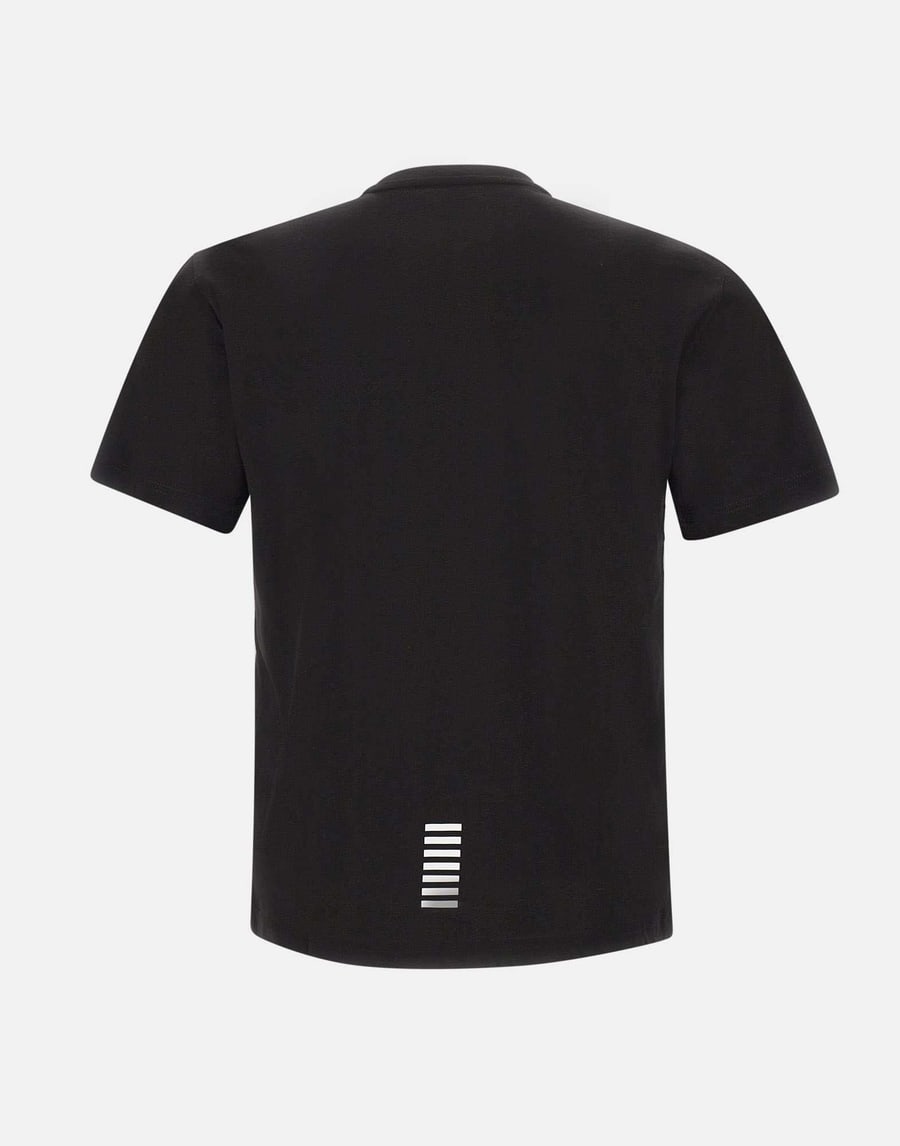 EA7 T-shirt in cotone Pima, view 3