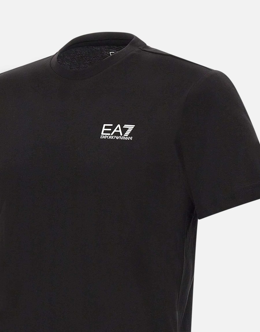EA7 T-shirt in cotone Pima, view 4