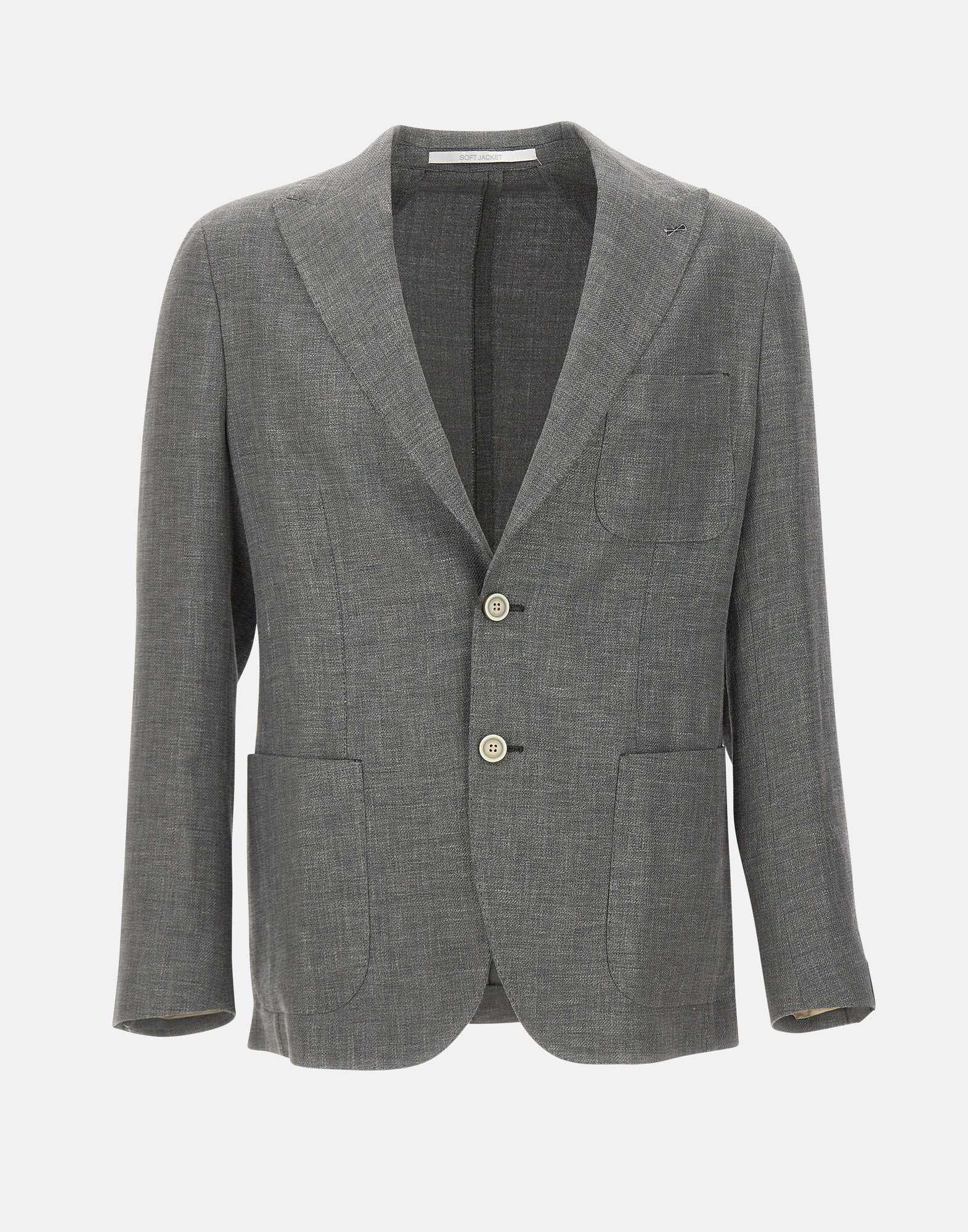 ELEVENTY Blazer in misto lino, lana e seta