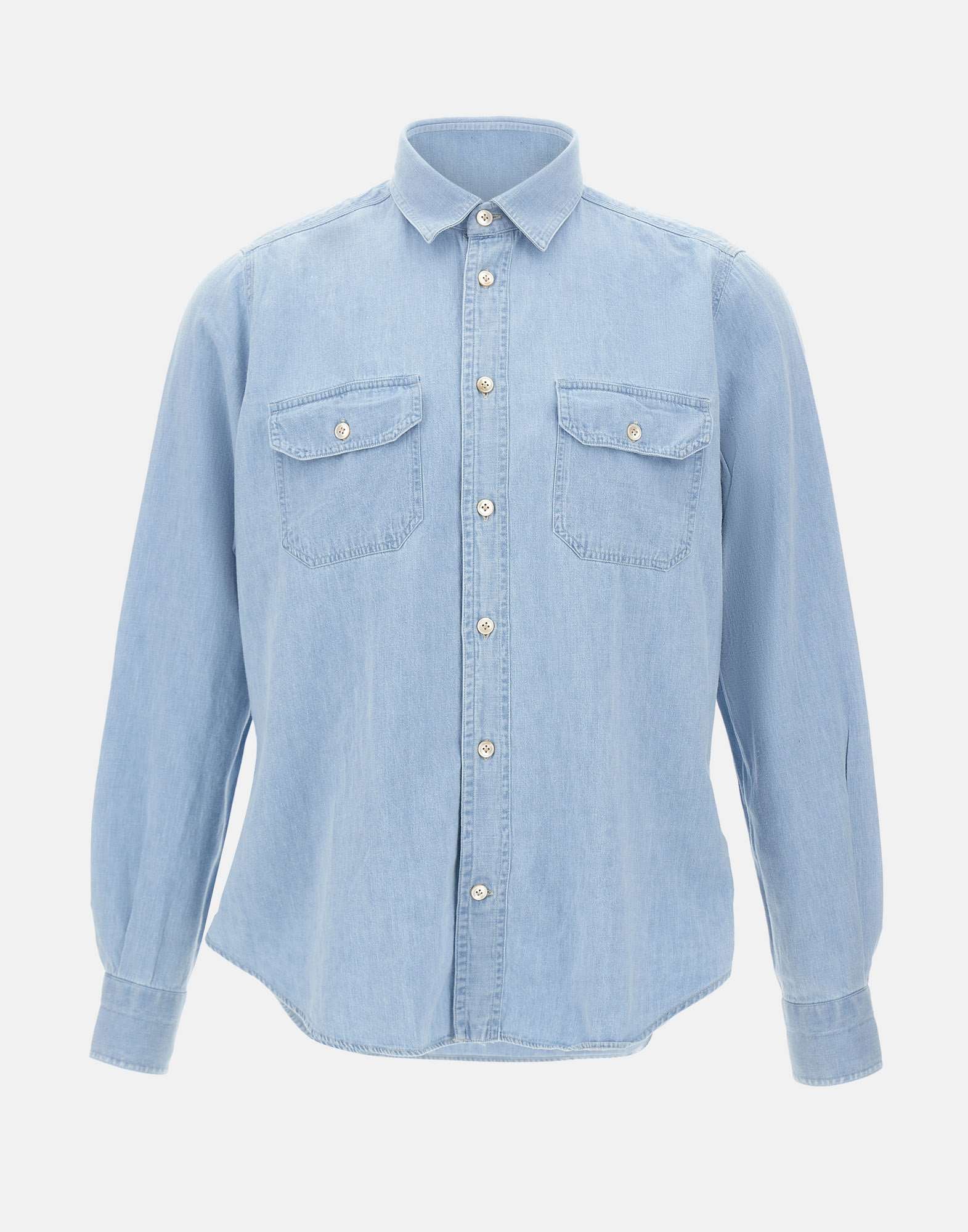 ELEVENTY Camicia in misto cotone e lino