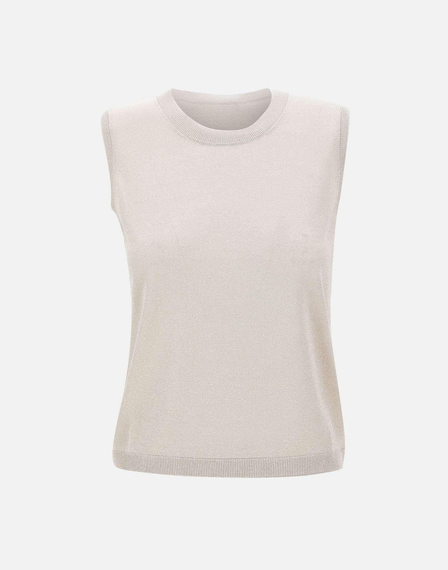 GRAN SASSO Top in maglia con lurex