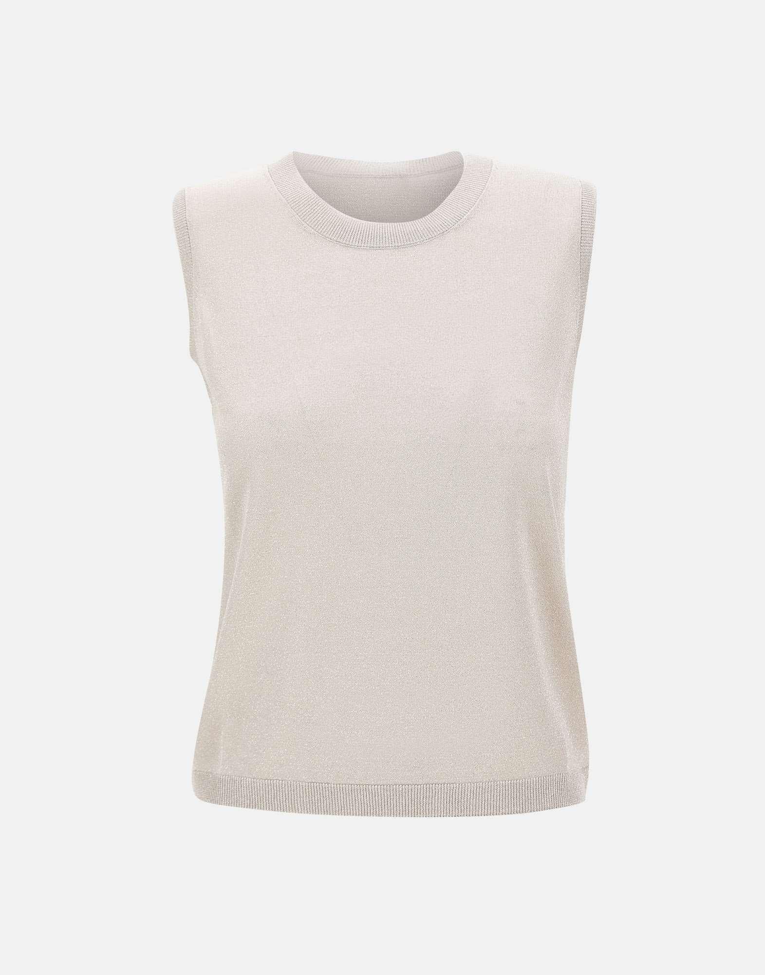 GRAN SASSO Top in maglia con lurex