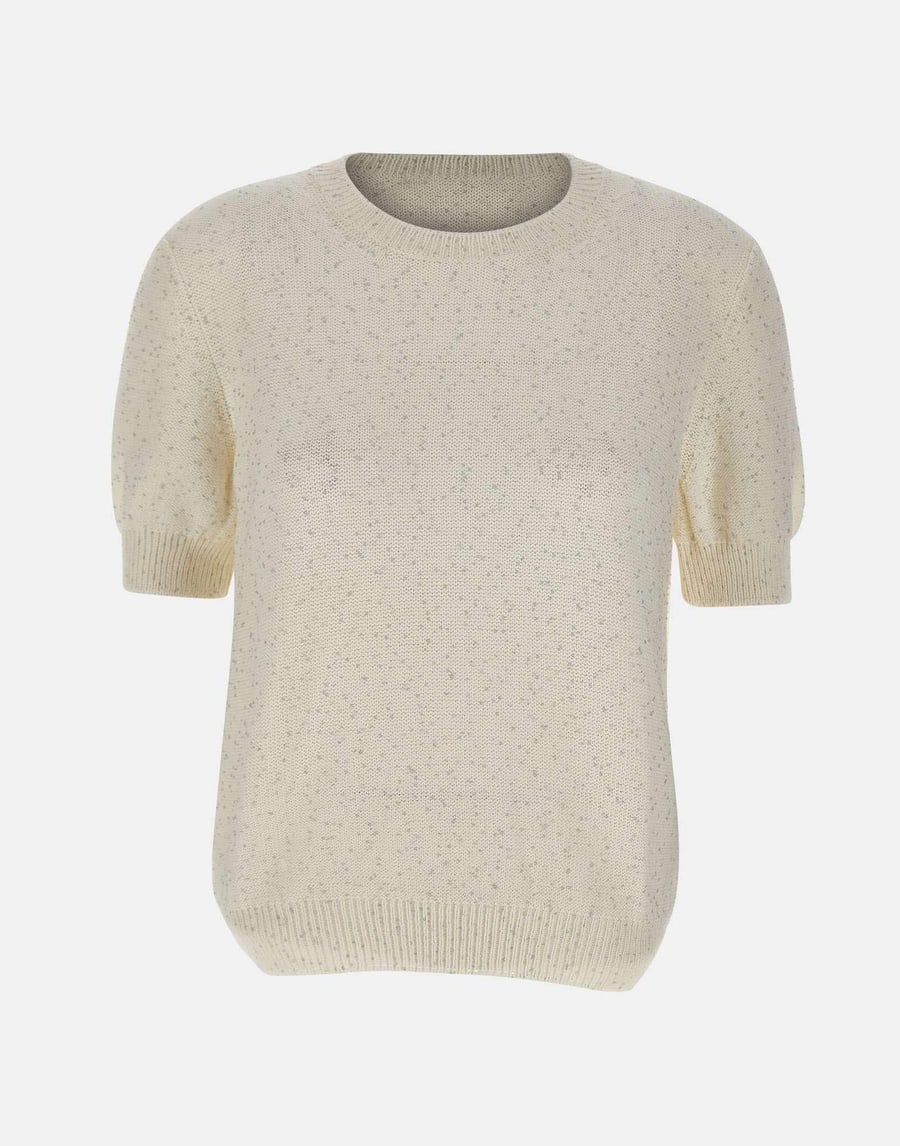 GRAN SASSO Maglia a maniche corte con paillettes
