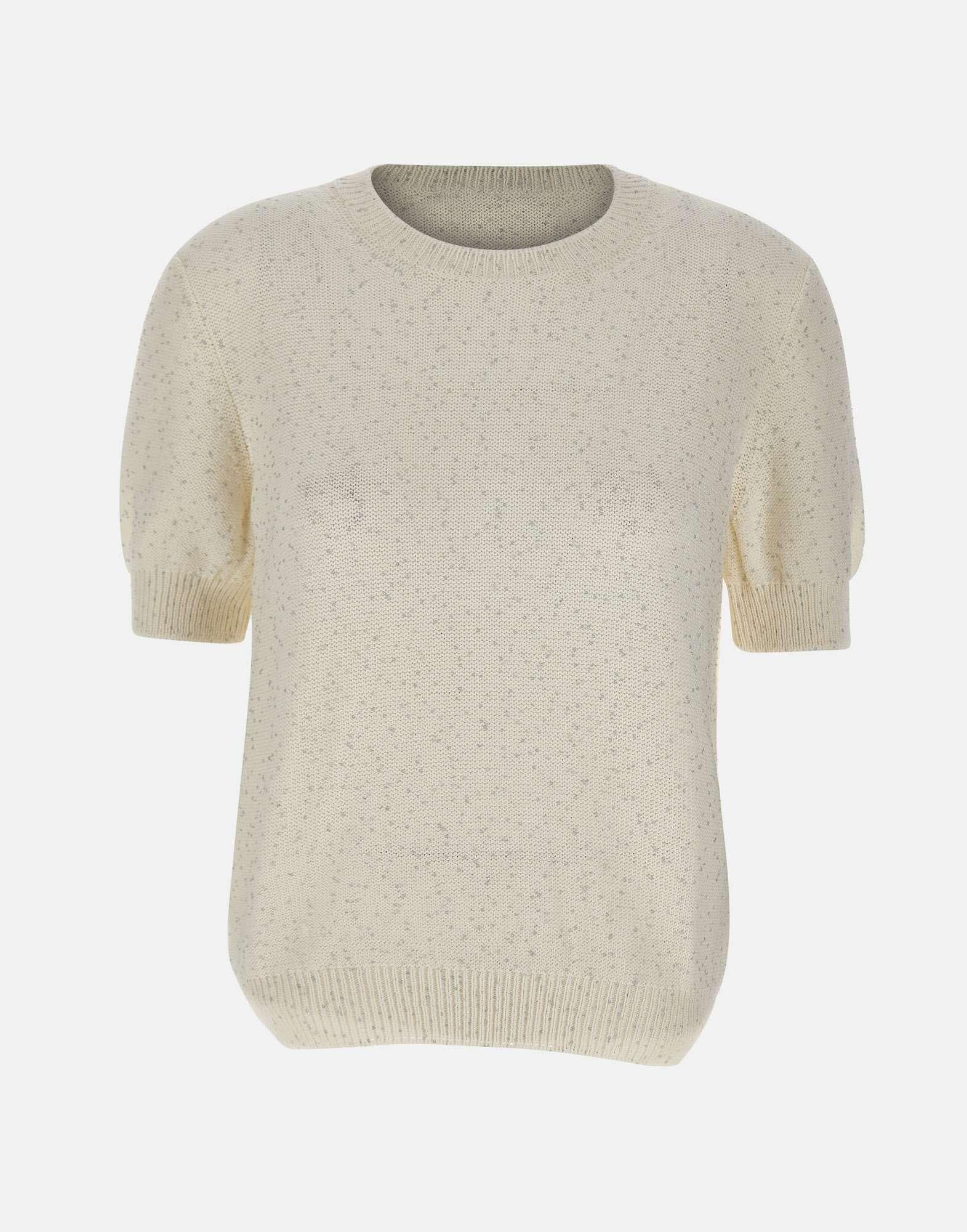 GRAN SASSO Maglia a maniche corte con paillettes