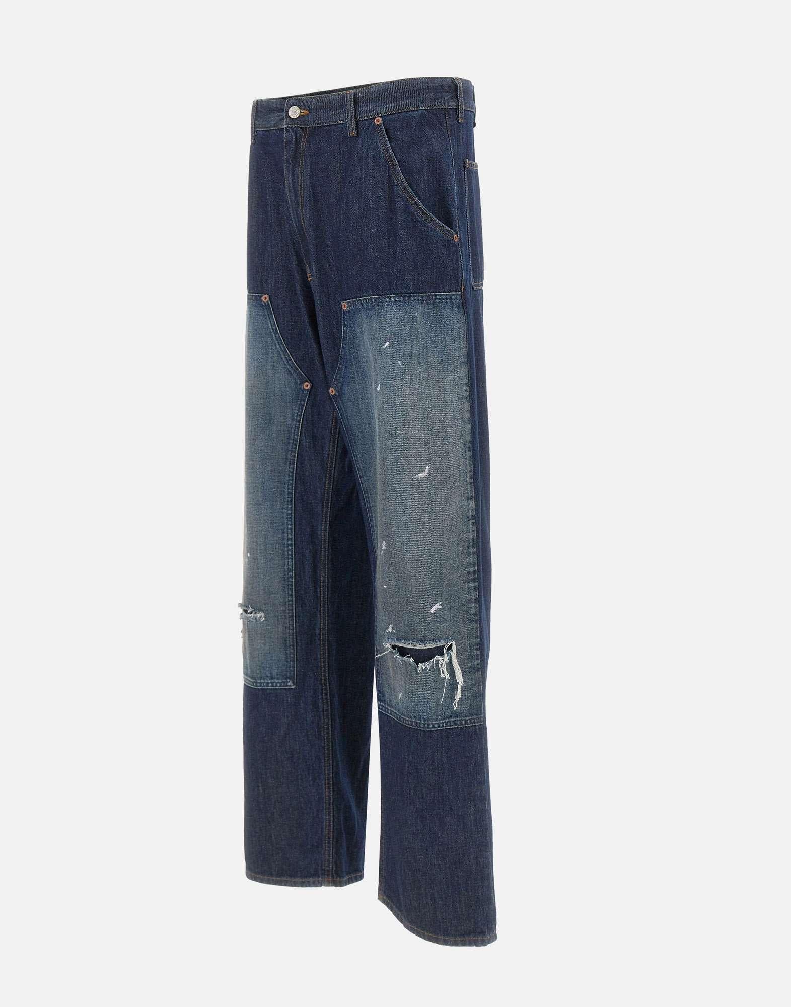 MM6 Maison Margiela Jeans ampi con strappi, view 2