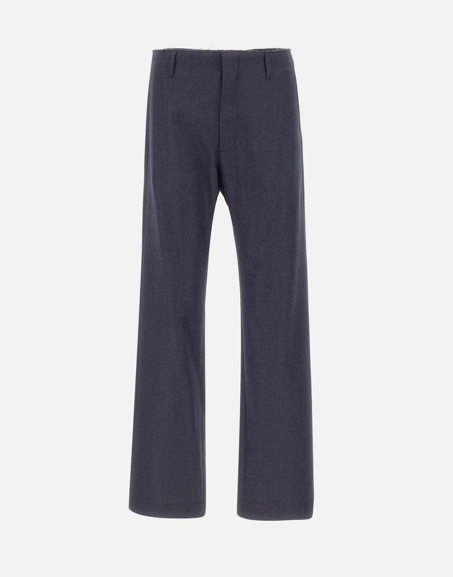 MM6 Maison Margiela Pantaloni in lana con orli sfrangiati
