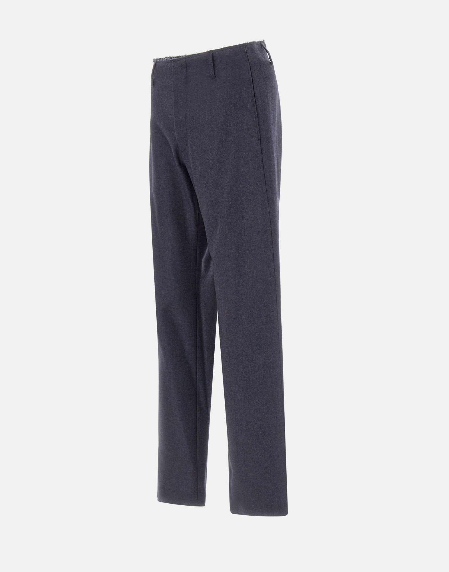 MM6 Maison Margiela Pantaloni in lana con orli sfrangiati, view 2