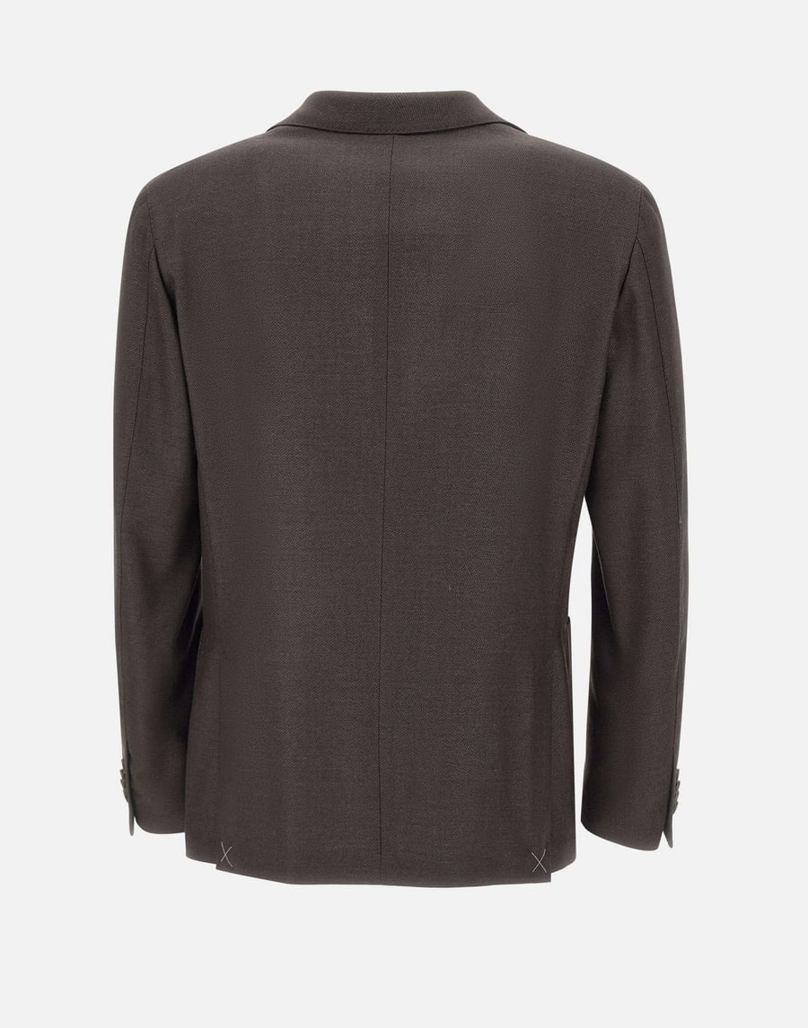 Corneliani Blazer in lana e seta, view 3