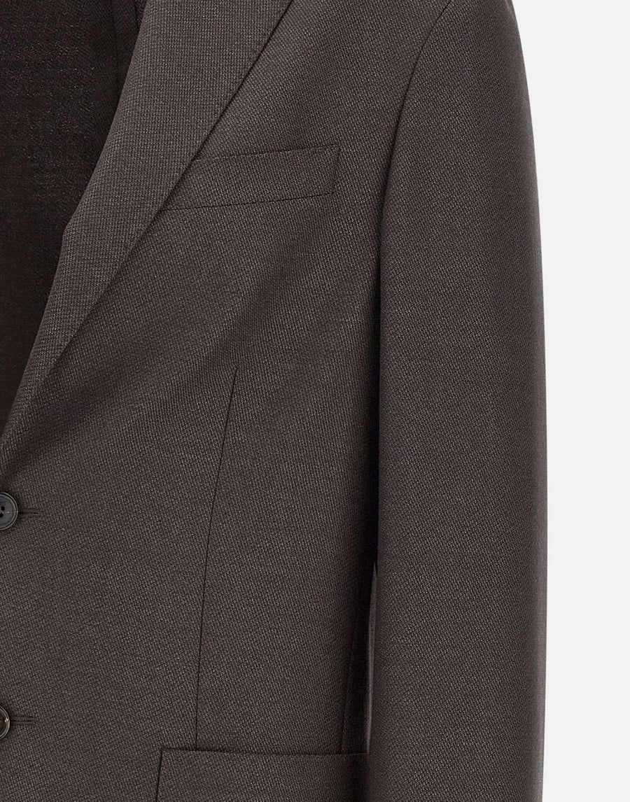 Corneliani Blazer in lana e seta, view 4
