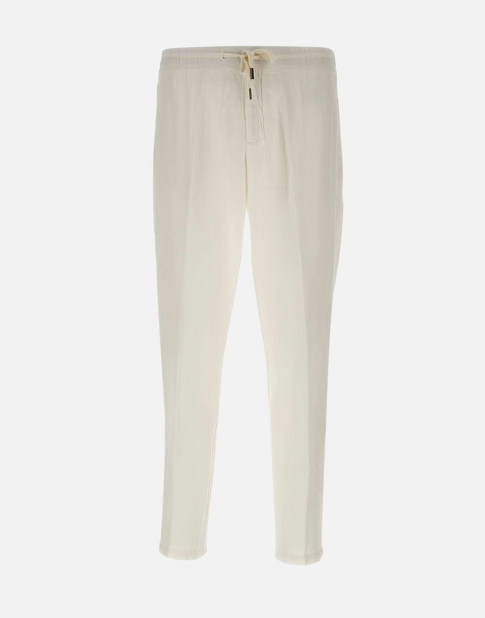 PERFECTION Pantaloni in misto lino con coulisse
