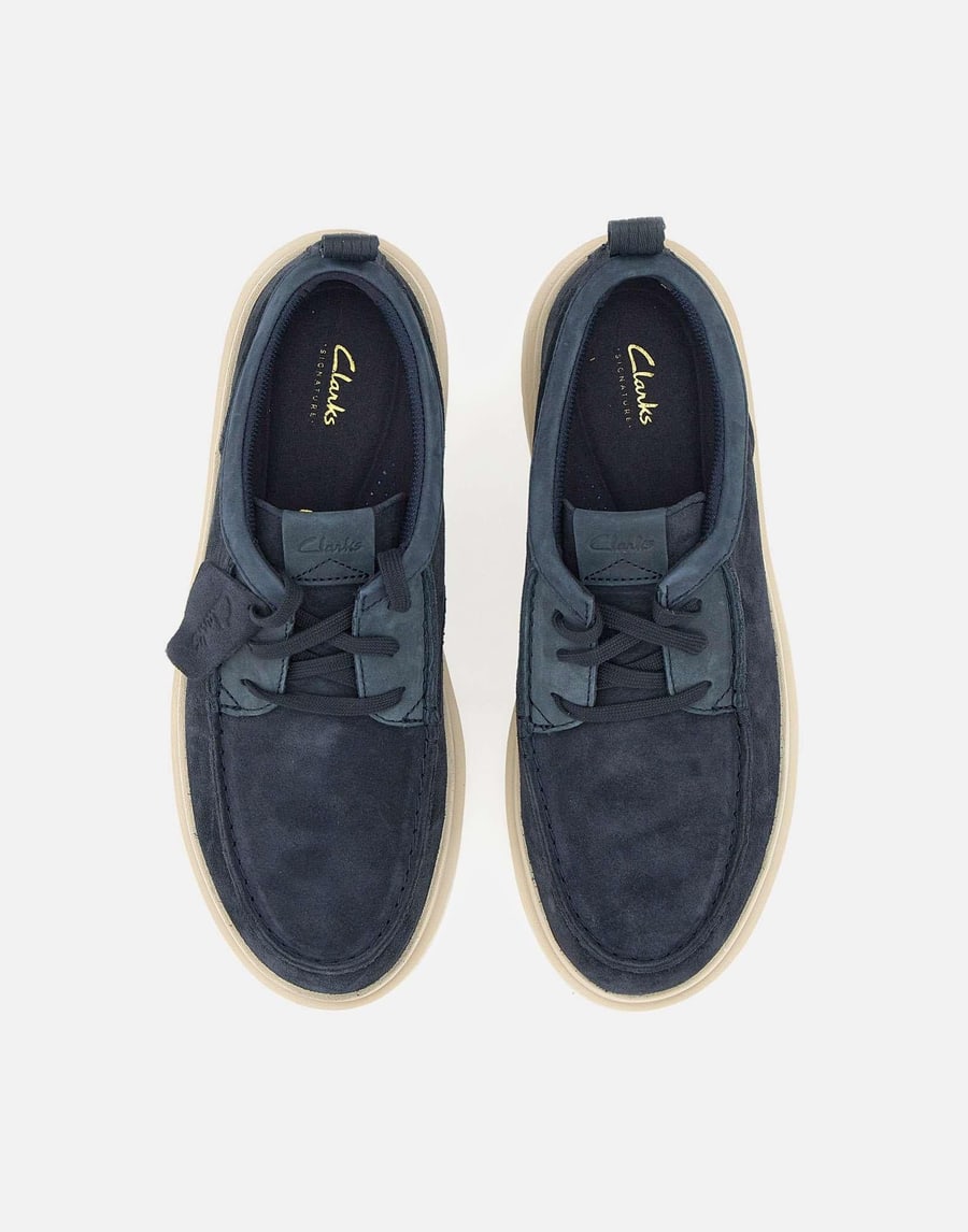 CLARKS Stringate "Polden Moc Suede", view 4