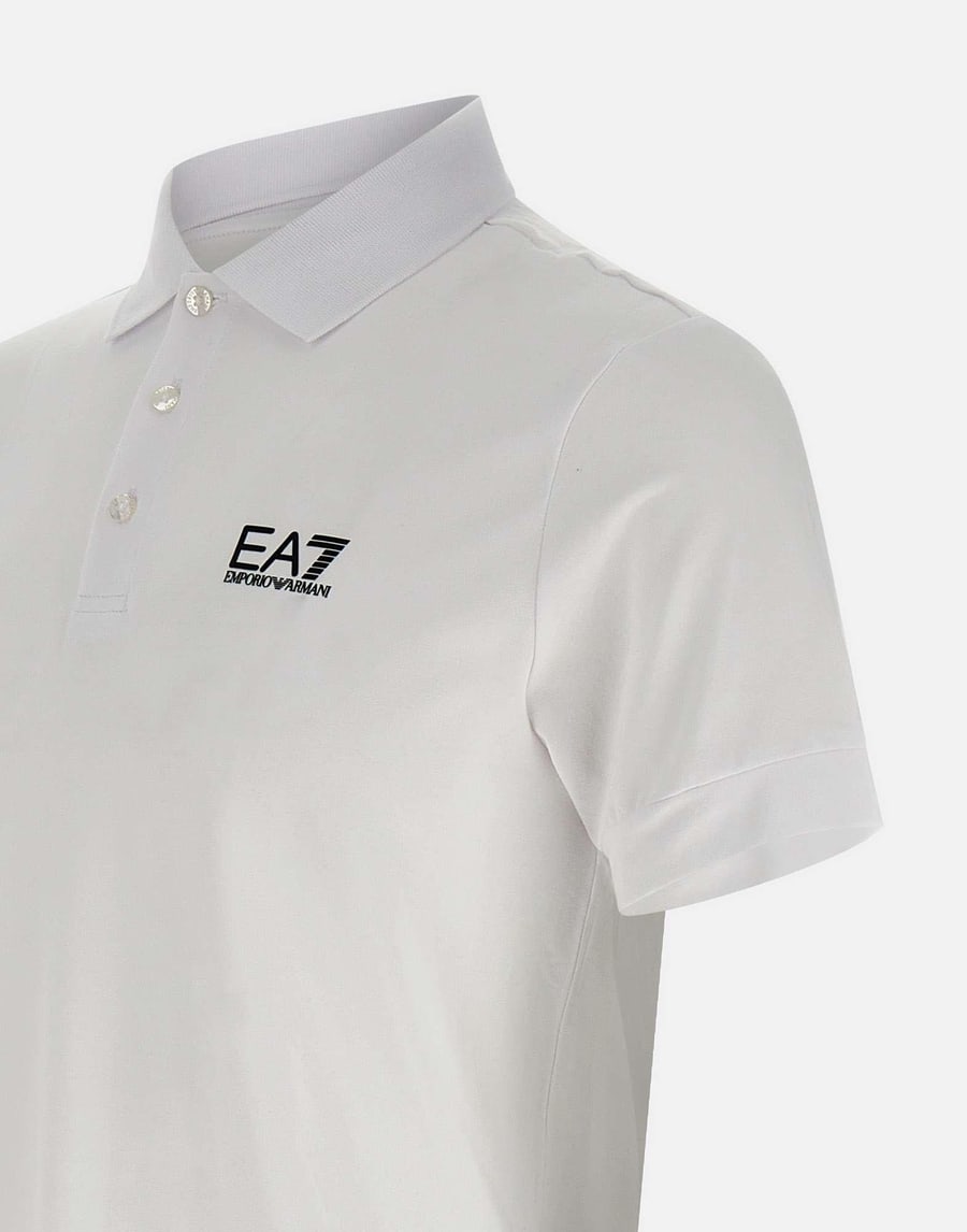 EA7 Polo  "Core identity"in cotone stretch, view 4