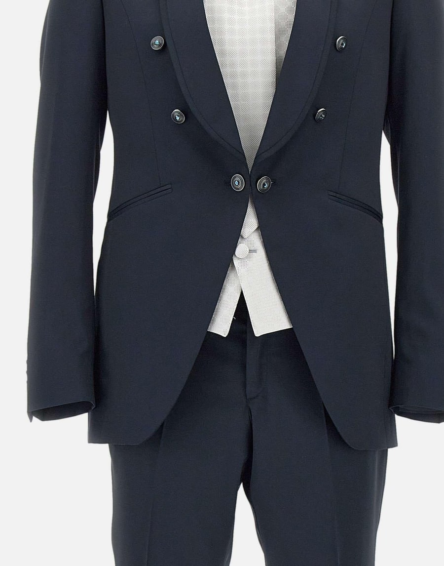 CARLO PIGNATELLI Completo cerimonia  tre pezzi con accessorio, view 4