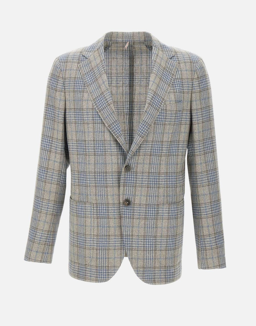 SANTANIELLO Blazer in lana e seta