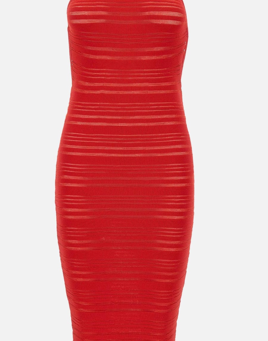 ANDREADAMO Abito  "Striped sheer knit", view 3