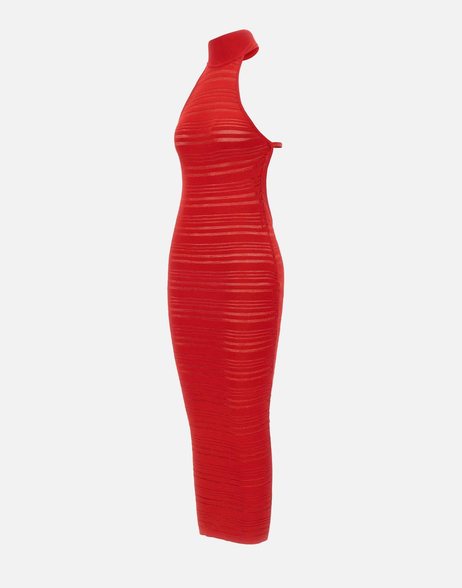 ANDREADAMO Abito  "Striped sheer knit", view 2