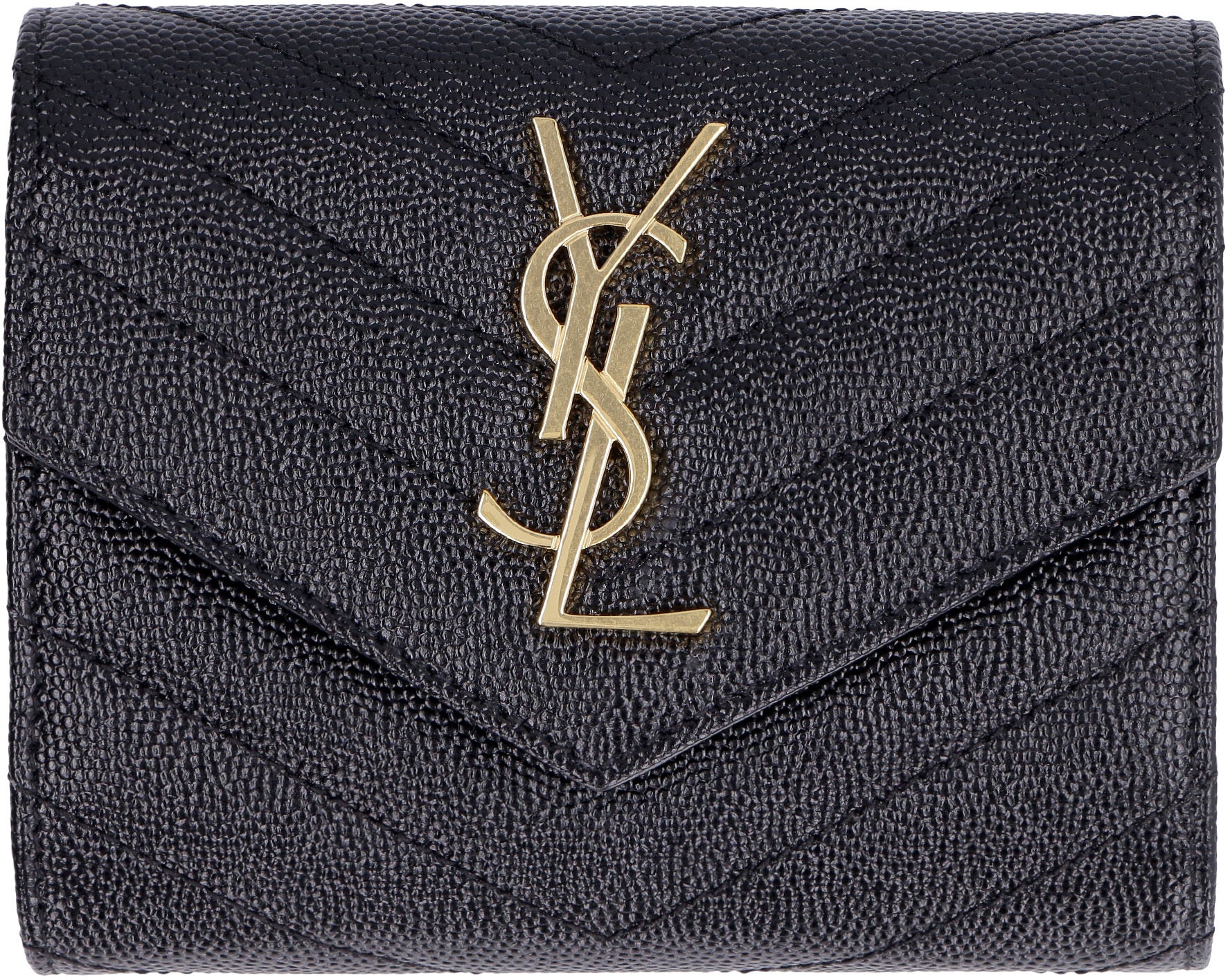 Saint Laurent Portafoglio in pelle con logo
