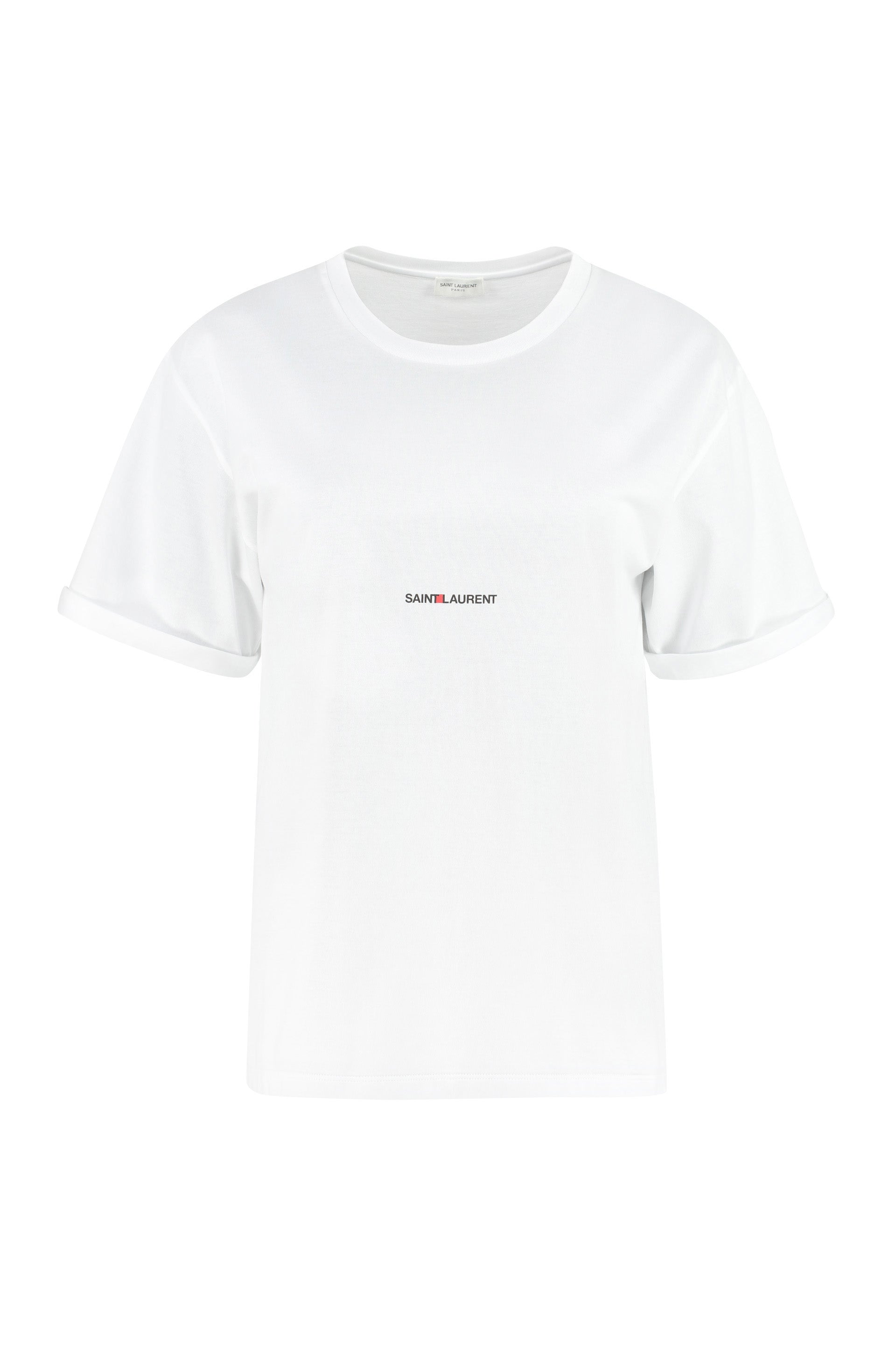 Saint Laurent T-shirt girocollo in cotone